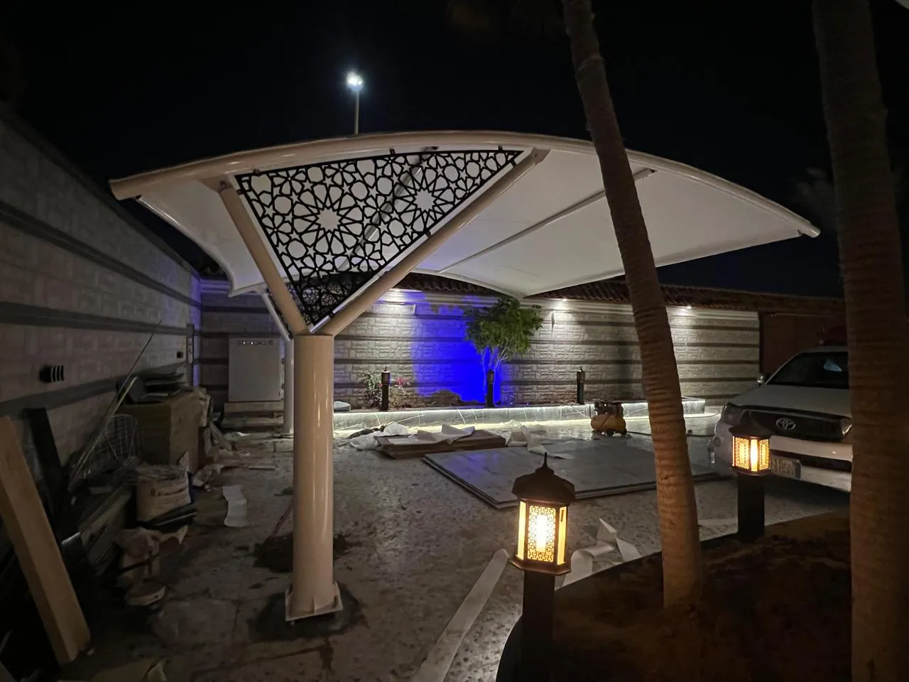 تركيب مظلات مواقف في جدة ومكة 