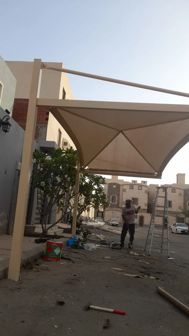 تركيب مظلات مواقف في جدة ومكة 