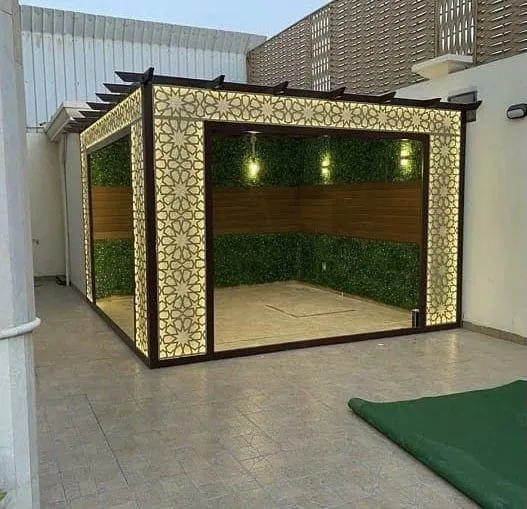 مظلات جلسات حي الرصيفة بمكة